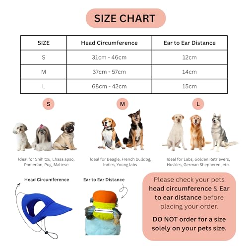 Image of Dog-O-Bow Baseball Cap for Dogs | Stylish, Durable & Comfortable Outdoor Cap (Large)