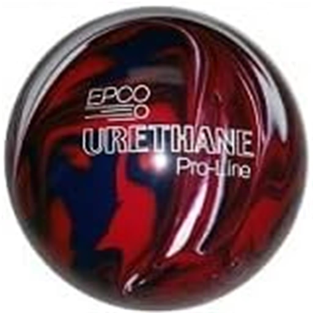 Bowlerstore Products EPCO Candlepin Bowling Ball- Rubber - Royal with White & Black (4 1/2 inch- 2lbs. 6oz.) 1 Ball