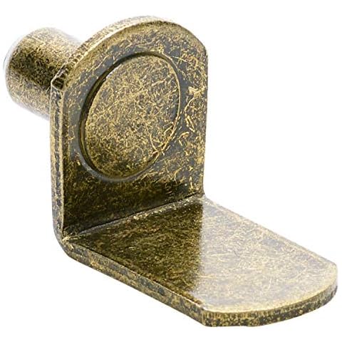 Antique Brass Cabinet Shelf Support Pegs - 50 Pack Cover