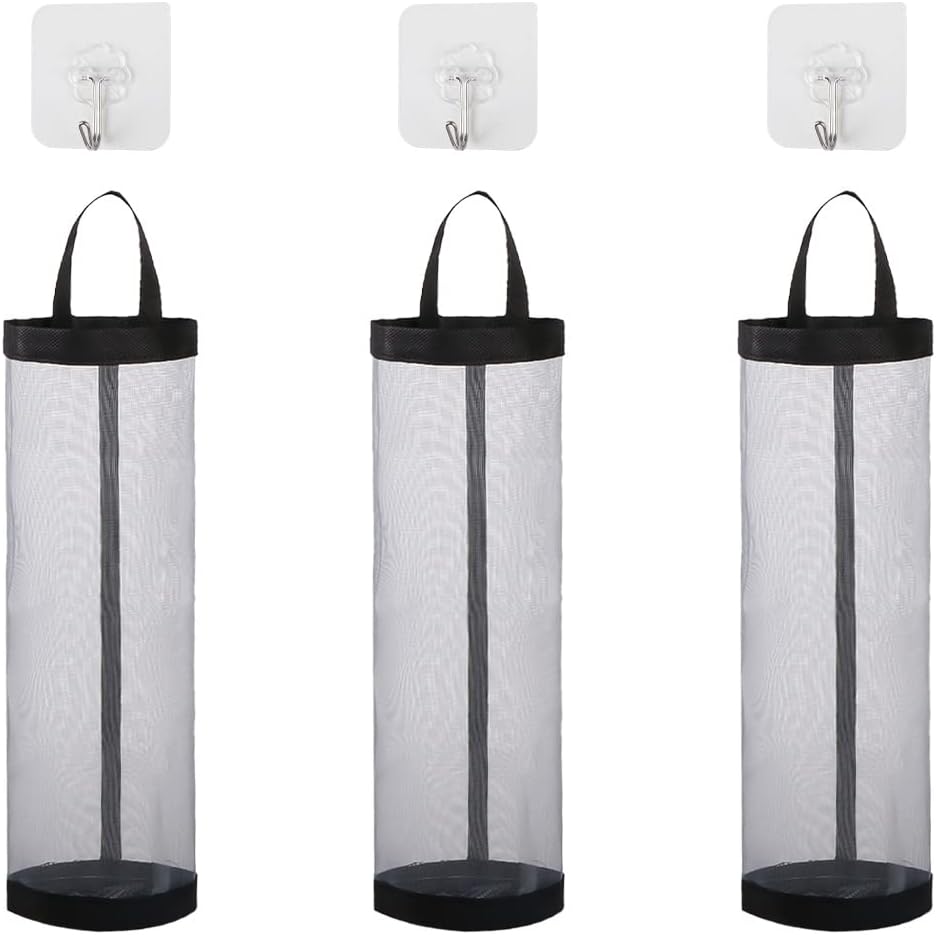 Ymeibe Kitchen Plastic Bag Holder 3 Pcs Large Grocery