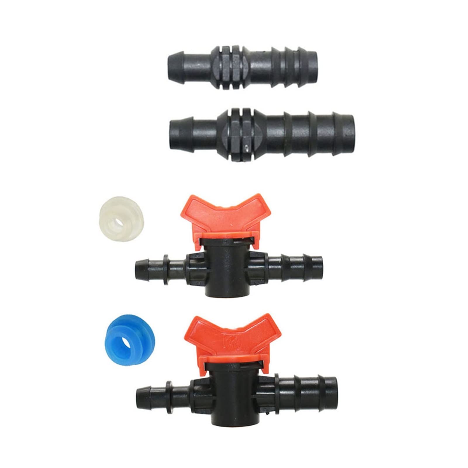 Adaptador de manguera de plomería de jardín 12 mm a 1/2 3/4 Conector de la manguera del conector de la manguera Garden con el conector de agua del anillo de sellado 16 mm 20 mm Agua del tubo de agua a