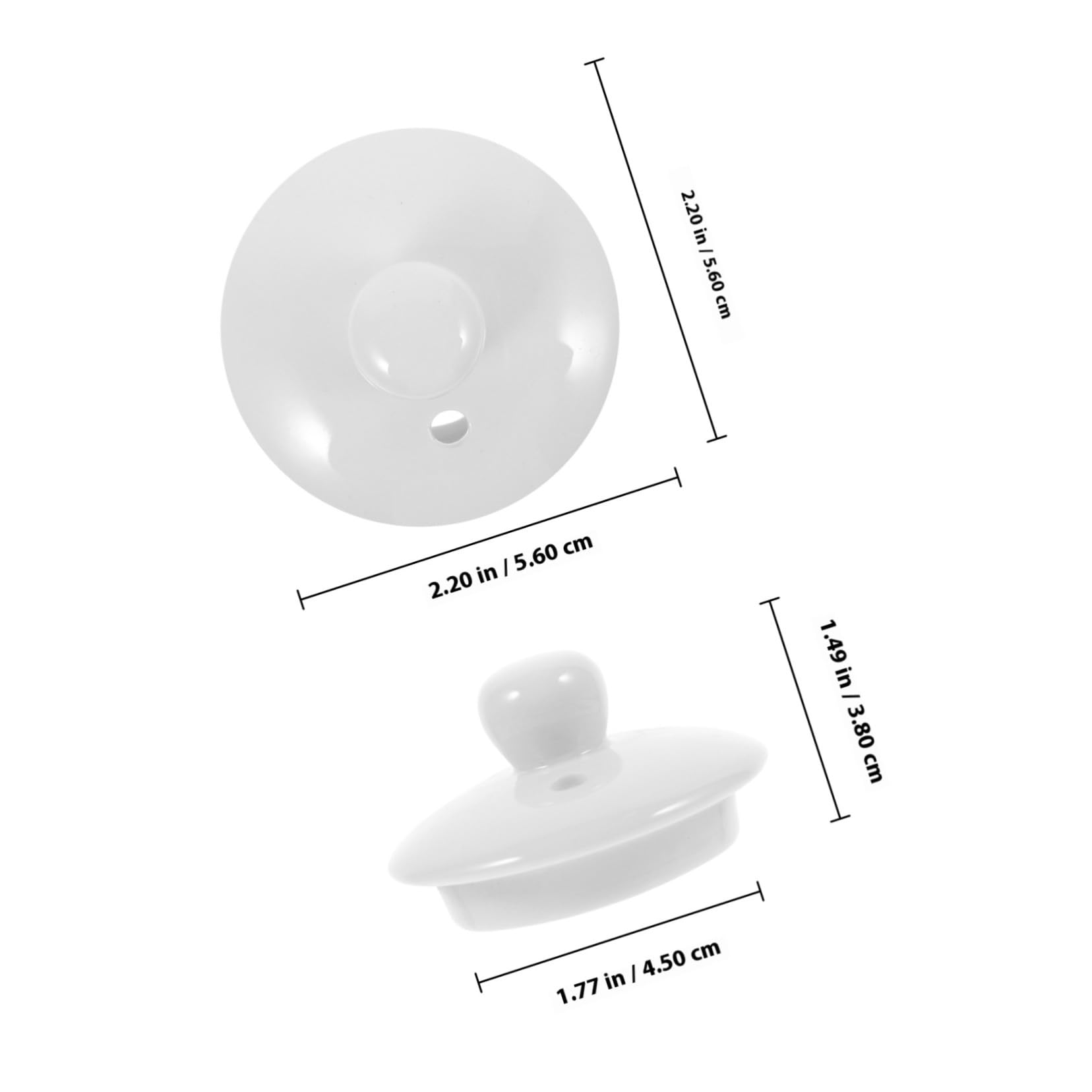 Sosoport Couvercle De Théière Céramique Blanc Résistant Chaleur Remplacement Facile Pour Théière Porcelaine Pour Infusion