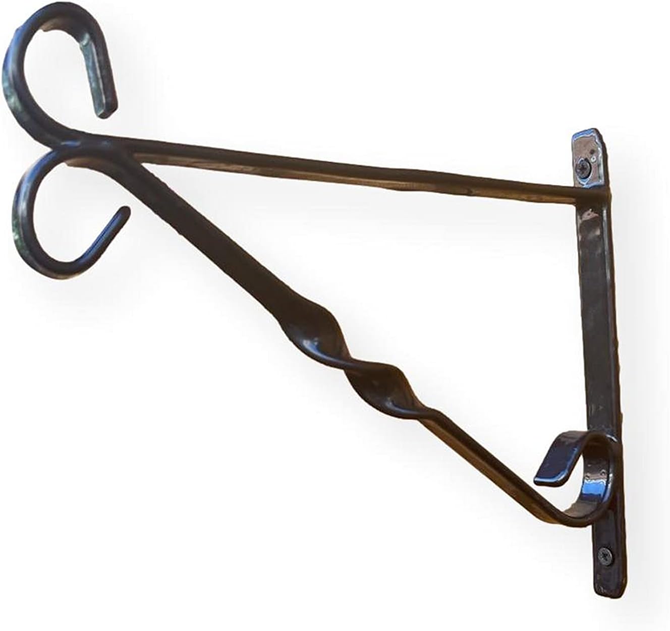 Thorness Black 15 Inch 38cm Hanging Basket Bracket Wall