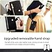 Lucyliy Compatible for Huawei Y5 Prime 2018 Case,Compatible with Huawei Y5 Prime 2018 Phone Case Cover [6 Card Slots + 1 Money Clip + 1 Wallet] yHMGK6-black