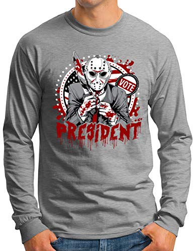 T-shirt manches longues homme OM3 idéal pour les soirées à thème USA et élections
