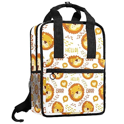 Sac à dos pour garçons Hello Lion multicolore enfant ajustable