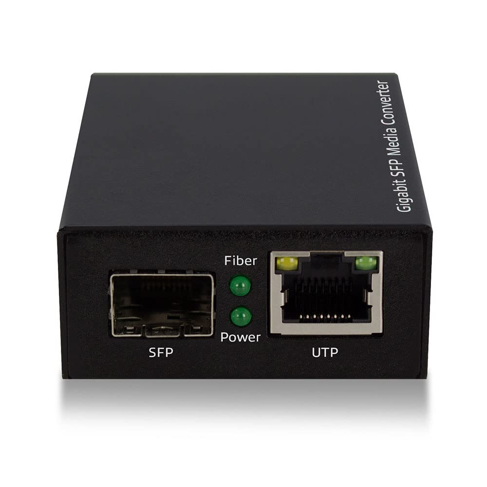 Hanutech 10/100/1000 SFP Media Converter, 10/100/1000M RJ45 To 1000Mbps Fiber Optic Converter (1 Pcs Without SFP Module) (B09FXXFD53) Amazon Price History, Amazon Price Tracker