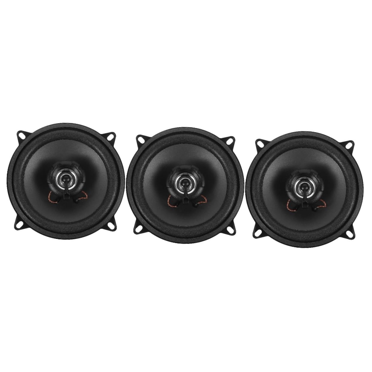 MUCKLILY 3pcs Car Speaker System Automotive Audio Accessory Easy Install Exceptional Frequency Response for Car Interior Upgrade