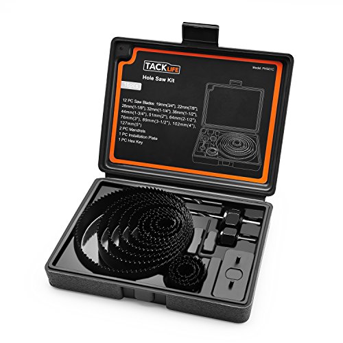 Tacklife Scies Cloches (16 pièces) avec Coffret de Transport PHS01C/ Scies à...