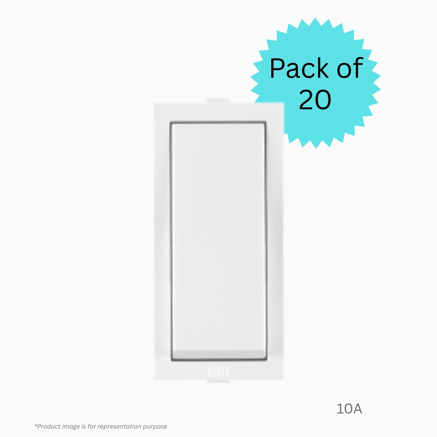 Anchor by Panasonic Roma Classic 10AX 1 Way Switch for Electric Board (White, 21011-20) — Amazon image 2