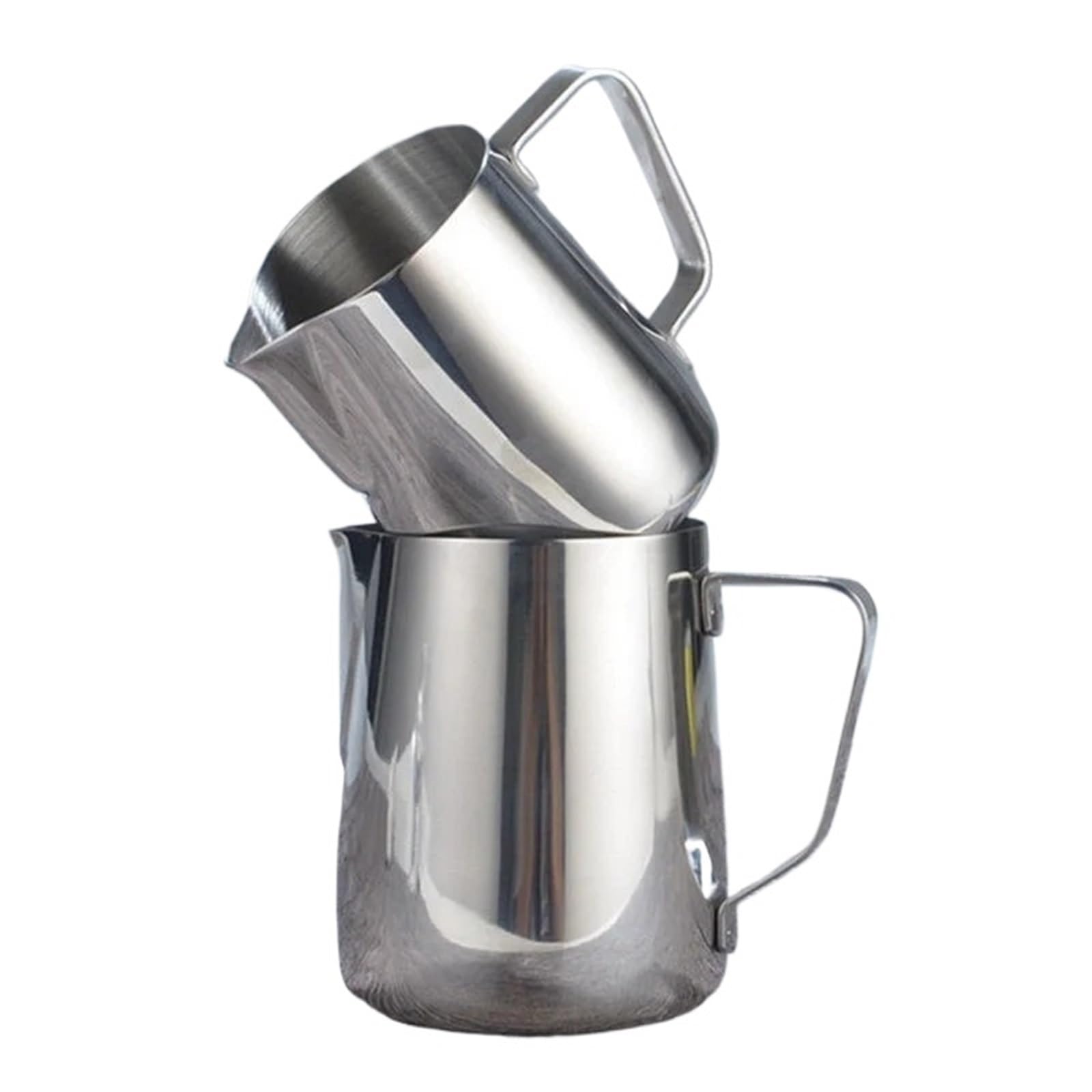 Milchschaum Kanne 100/350/600 ml Edelstahl-Aufschäumkännchen for Kaffee und Latte Art(350ml)