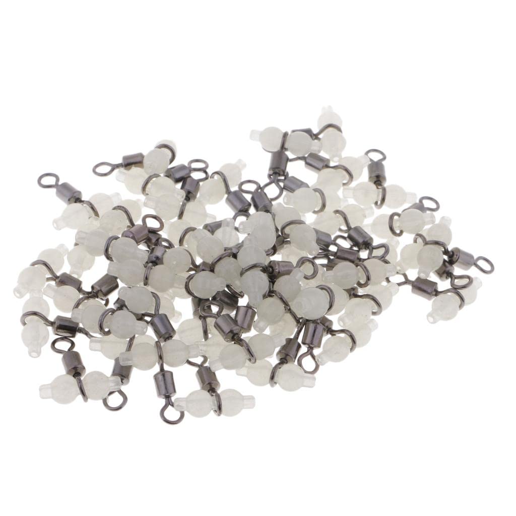 bnf® 50x Luminous Gourd Rolling Swivel 3 Way Line Connector Sea Fishing S | Fishing | Terminal Tackle | Swivels & Snaps-image-30