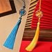 Xinsheinelry Traditional Han Fu Tassels Pendant with Auspicious Flower Designs for Cultural Enthusiasts and Fashion Seekers