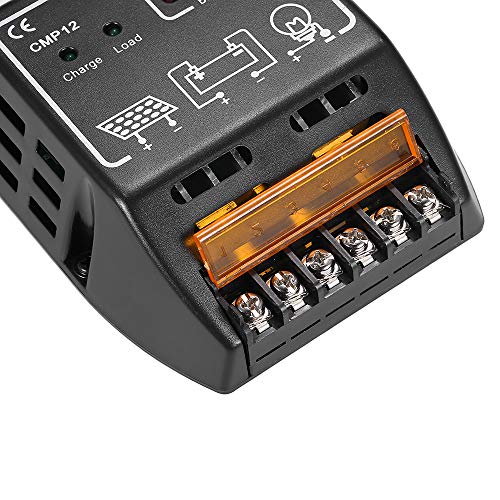Benkeg Regolatore Carica Panello,10A 12V / 24V