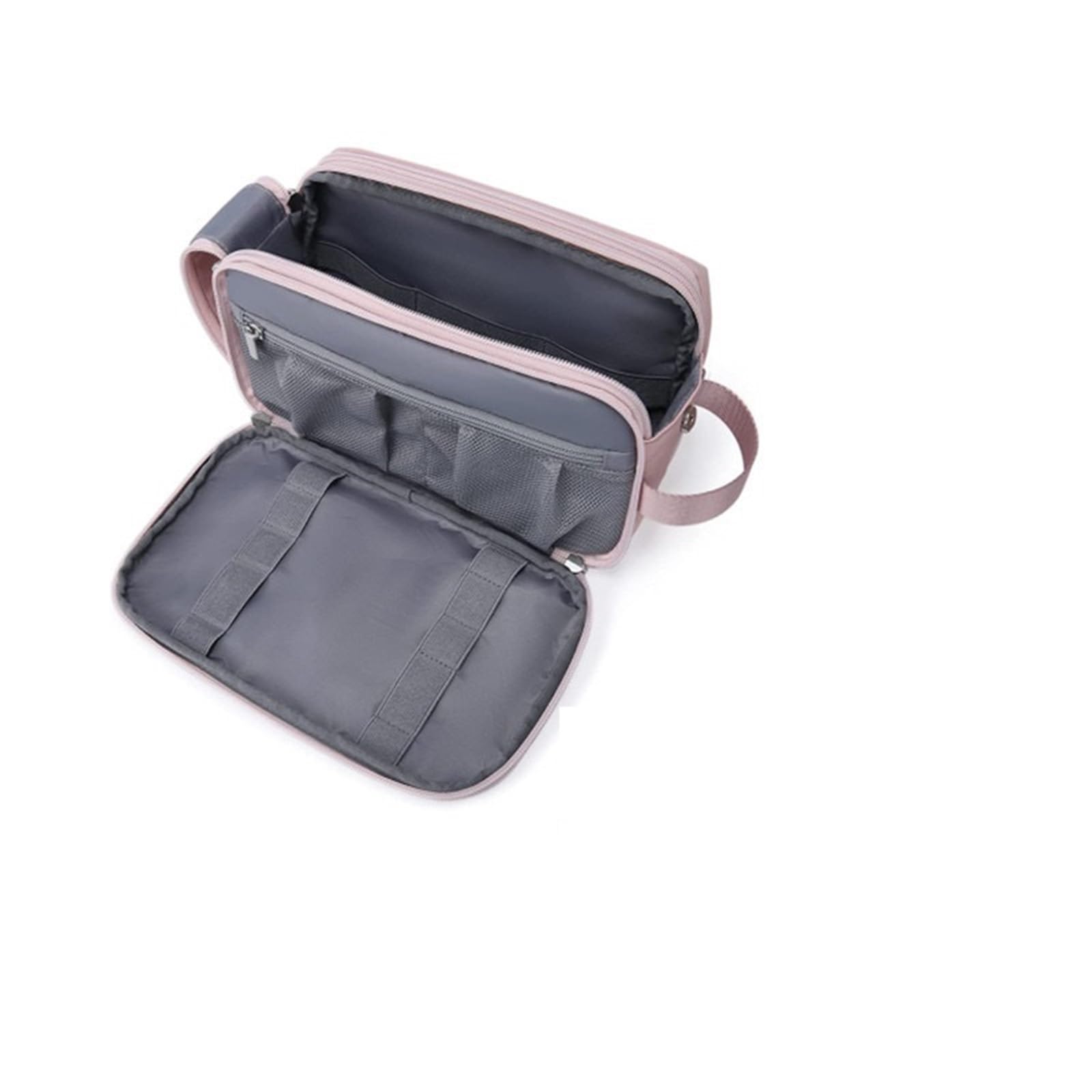 Bolsas De Aseo Neceser for hombre, organizador de artículos de tocador de viaje, bolsa de afeitar resistente al agua, accesorios de artículos de tocador, artículos esenciales for la habitación(Pink)