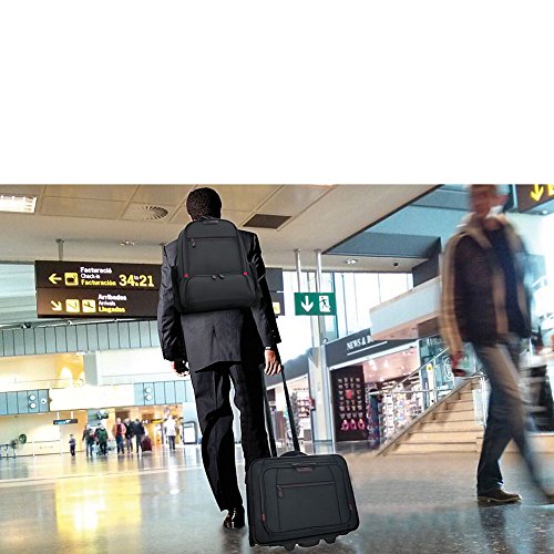 Mobile Edge Professional Rolling Laptop Case, 17.3 Inch, Adjustable Laptop Section, Five-Stage Telescoping Handle, Black, For Men, Women, Business, Travel, Students, Meprc1 #TOP3
