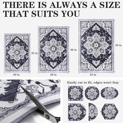 Image of EXPAWLORER Cat Litter Mat, 20 inchx32 inch Small Non-Slip Urine Waterproof Litter Trapping Mat Easy to Clean Washable Litter Box Mat for Floor Soft on Kitty Paws, Indoor Food Mats Rug Pads for Bathroom Grey