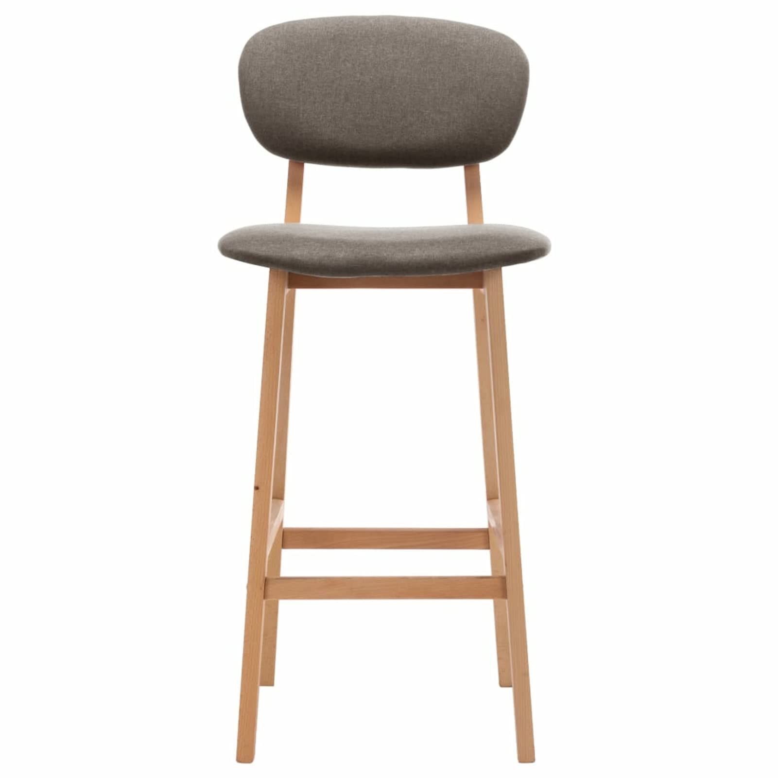 Homgoday Taburetes de bar, 2 unidades, gris topo de tela, silla de oficina, silla de oficina, silla de escritorio para salón dormitorio