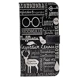 Funny Spells Alohomora Riddikulus Desgin Slim Wallet Card Flip Stand Leather Pouch Case Cover For iphone 6 6S