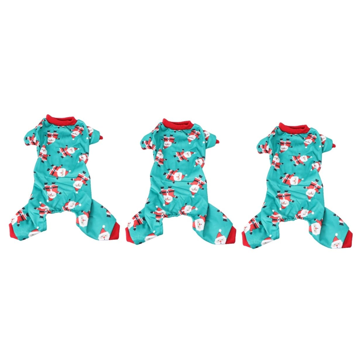 Robe de Noël pour chien Mipcase XL verte avec manteau chaud costume 3 pièces