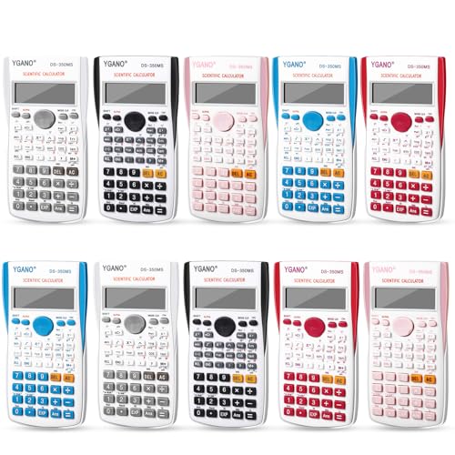 Copkim 10 Pack Engineering Scientific Calculators 2 Line Display Math Calculator