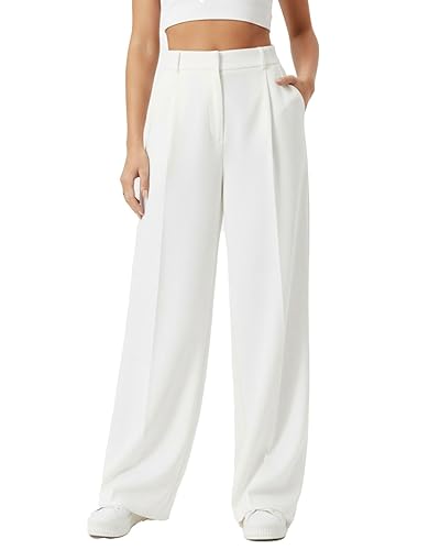 Women's Wide Leg High Waist Loose Palazzo Office Dress Pants