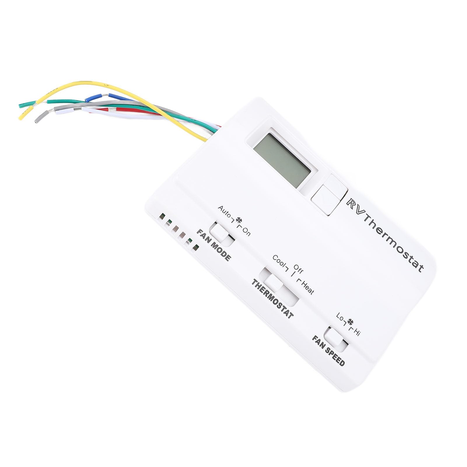 AMONIDA Thermostat Numérique RV pour Chauffage et Refroidissement avec 3 Modes de Réglage, Thermostat Mural pour Camping-car, Matériau ABS, Installation Facile
