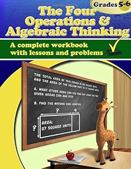 Paperback The Four Operations and Algebraic Thinking, Grades 5-6 Workbook Book