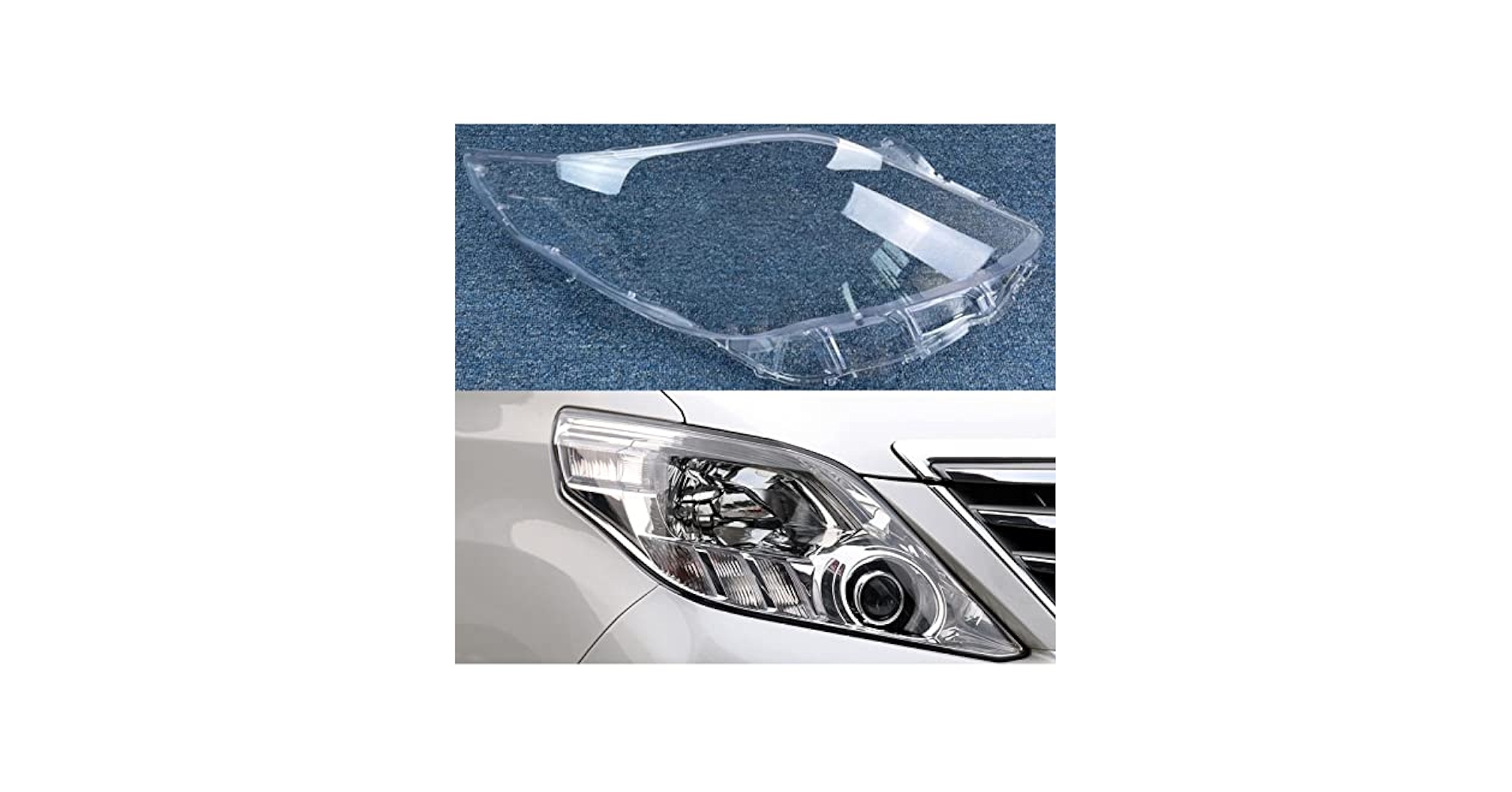 車のヘッドライトレンズカバー アルファード 2008 2009 2010