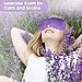 SuzziPad Lavender Eye Pillows for Relaxation with Aromatherapy, Weighted Mask for Sleeping, Hot & Cold Therapy Compress for Dry Eyes, Yoga Meditation Pillow, Purple, 4 Packs