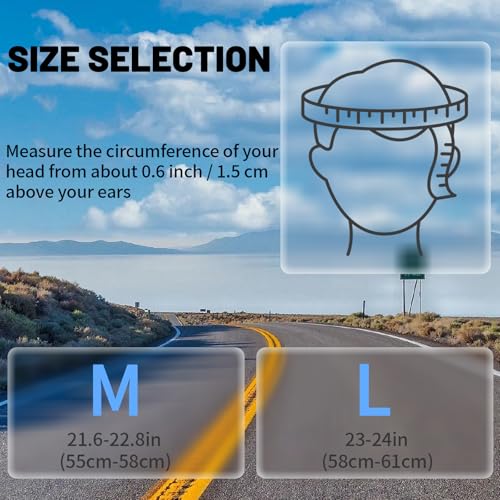 Bike Helmet for Adults, Adjustable Bicycle Helmet for Men &