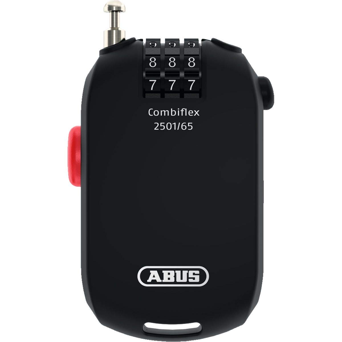 ABUS Antivol spécial Combiflex 2501/65 - Convient comme antivol pour les bagages, les skis, les casques - avec code chiffré - Noir