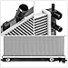 Megalithix Radiator for 2008-2014 Cadillac CTS 3.0L/3.6L - Direct Replacement OE Style Aluminum Racing Radiator DPI 13107, 23-5/8