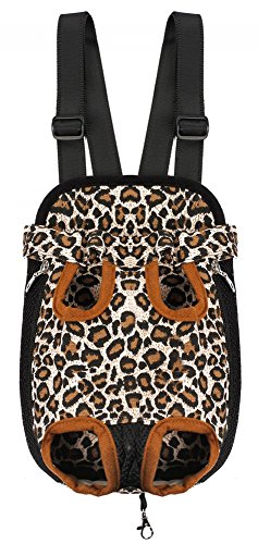 Mojun 4334736363 Pet Dog Puppy Cat Carrier Five Holes Backpack Double Shoulder Straps Canvas Cotton Front Chest Backpack Bag cover