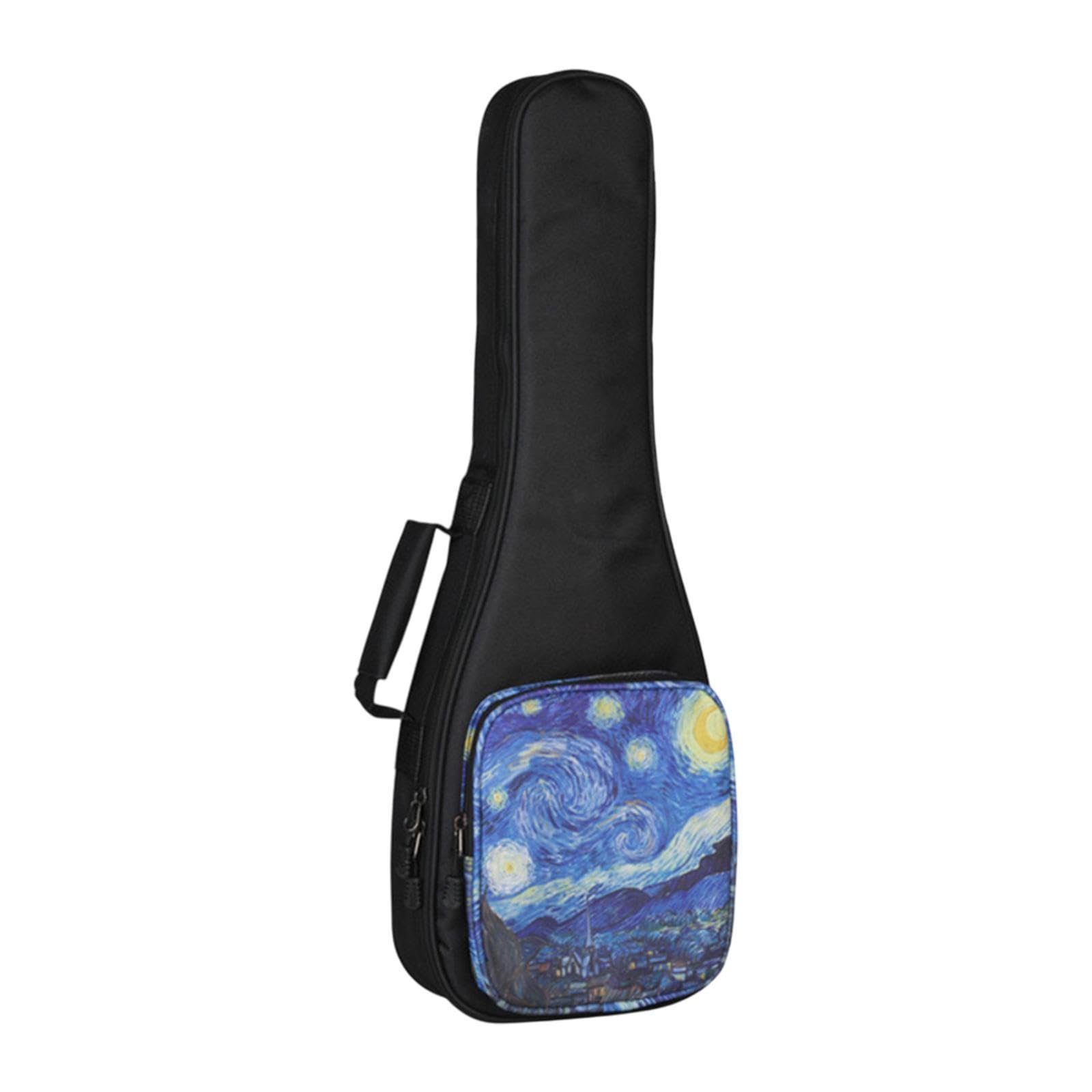 Ukulele Tragetasche mit Rucksackfunktion Und Zubehörfach für Musikunterricht Im Freien, 26inch