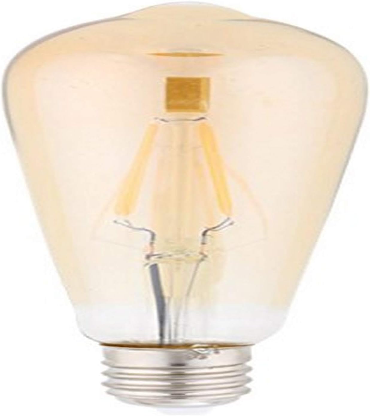Kodak 41104-UL Edison ST-64 Dimmable LED Multi-Filament Light Bulb, 25-watt, E26 Base, Amber