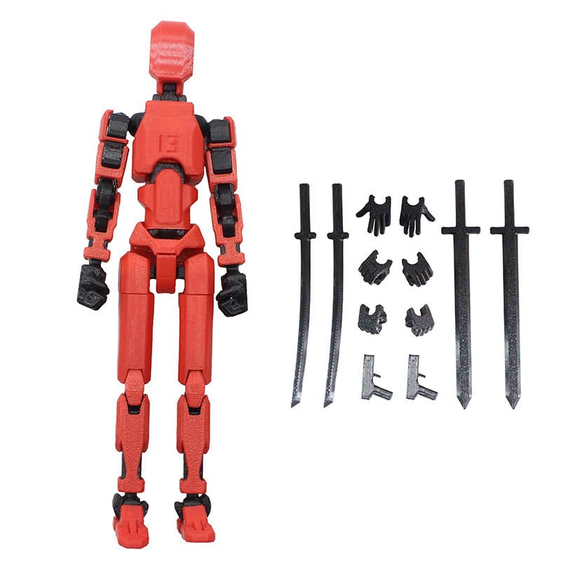 Tefexer 1 Set 3D Printed With Full Articulation For Stop Motion Figure Dummy Lucky 13 Robot Movable Figures Adult Toys Robot Action Figure