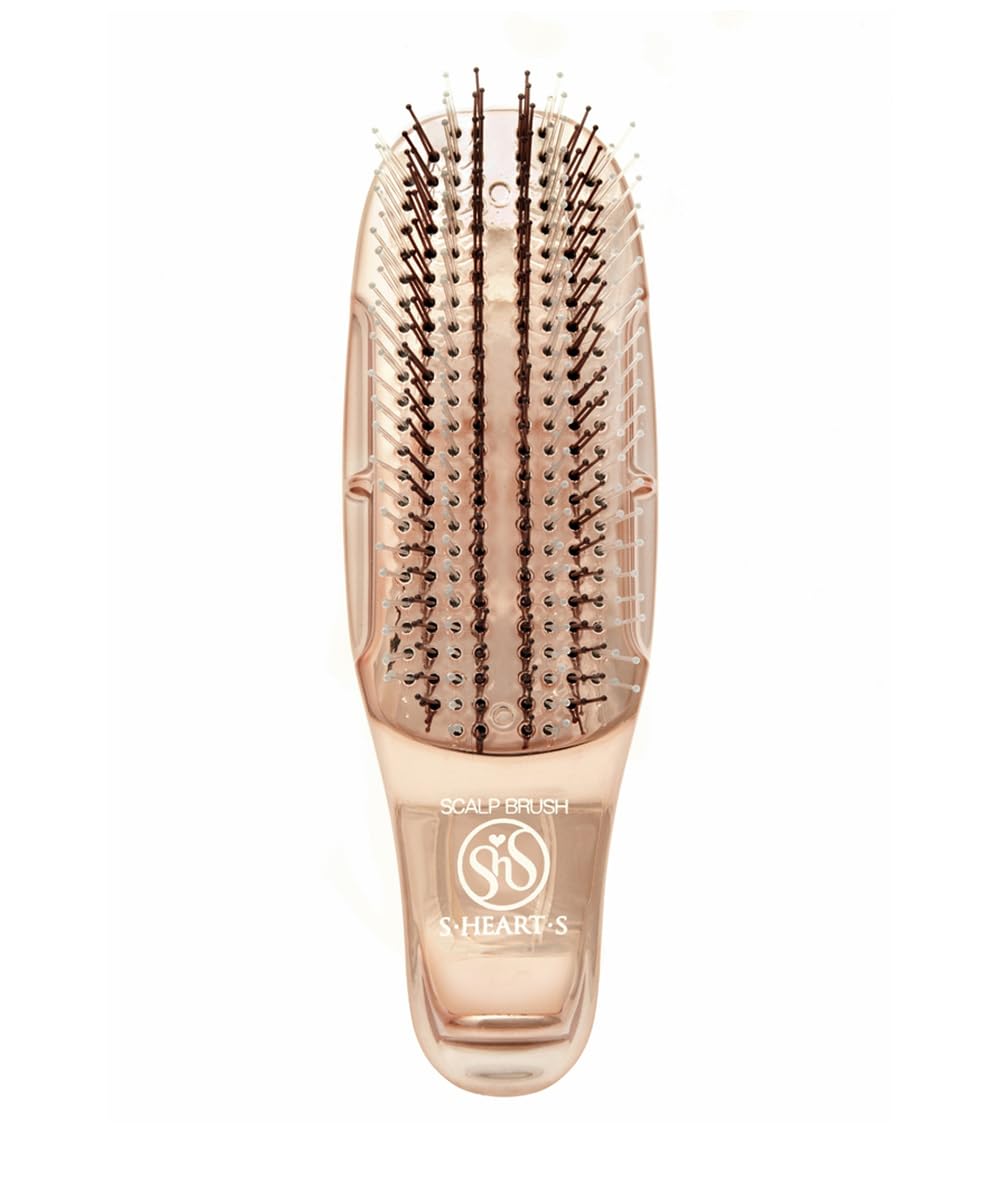 S-HEART-S Scalp Brush World Model Short Pink Gold