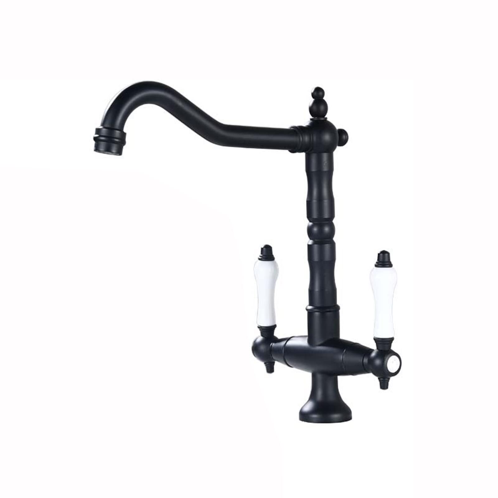 Robinet de lavabo de salle de bain en laiton antique 1 trou durable