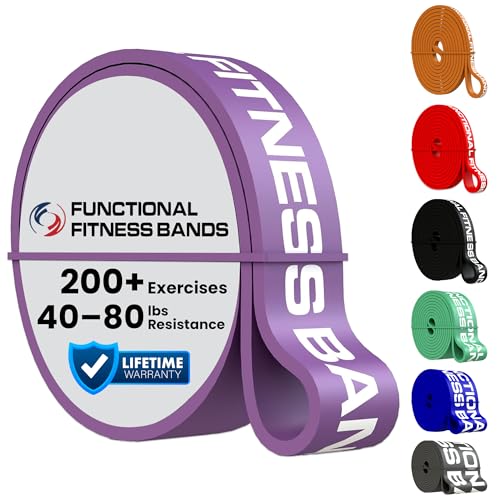 Functional Fitness Pull Up Bands Resistance Bands | Exercise Bands for Working Out | Long Stretch Bands for Exercise, Training Bands, Resistance Bands for Stretching