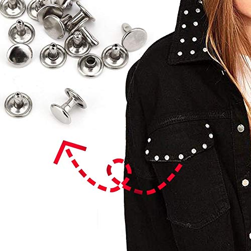 1000 Pcs Double Capped 9Mm Rivets (Size 33.5) #TOP1