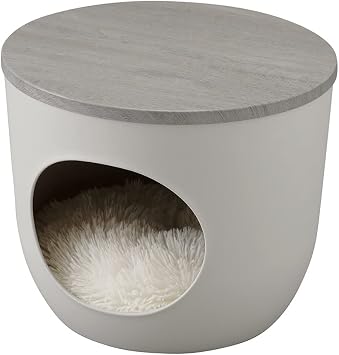 Iris Ohyama Interior Pet House for Dogs and Cats, Ash Gray