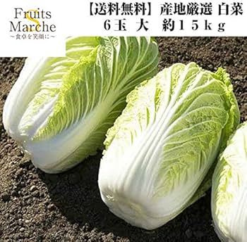 はくさい。購入しないでください。 Amazon.co.jp: 【産地厳選】白菜 6玉 大 約15kg : 食品・飲料・お酒