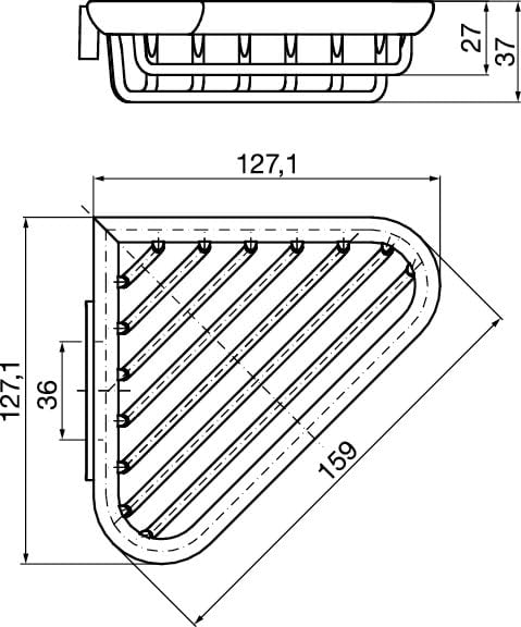 Panier de douche Emco System 2-354500100 chromé pour perçage mural - 3