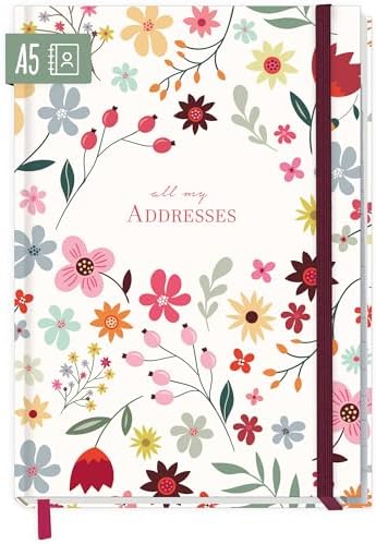 Carnet D'adresses A5 Paper&you - 140 Pages Avec Onglets A-Z, Calendrier Anniversaire