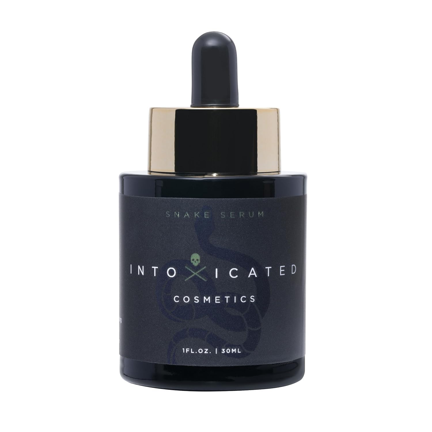 Intoxicated Cosmetics Snake Serum with SYN-AKE® Anti Wrinkle Complex - Reduces Fine Lines and Wrinkles - Hydrating Anti Aging Formula Face Serum - 1 fl oz