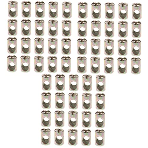 Villcase 60 Pcs Chairs Cross Beds And Nut Furniture Dowels Mm Hardware Slotted Crib Mxmm For Dowel Nuts Barrel Replacement Metric Kit #TOP14