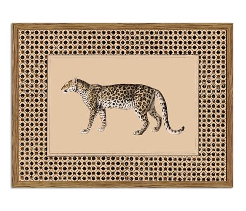 Vintage Leopard Wall Art Cheetah Safari Wall Decor...