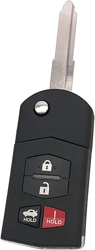 Miniatura 2 de Carcasa de repuesto para llave de automóvil compatible con Mazda 3, 5, 6, RX-8, CX-7, CX-9, accesorios de entrada sin llave, control remoto, tapa