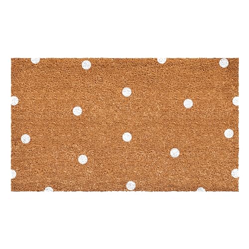 Calloway Mills 112182436 White Polka- Dots Doormat 24" x 36"